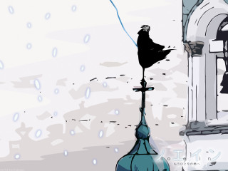 Black bird tall building rain - rain free wallpaper for desktop