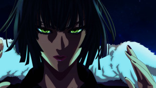 Woman green eyes black hair 2 - a black hair free wallpaper