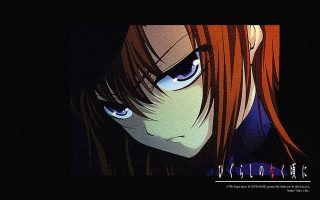 Anime redhair blueeyes blackbackground lycoart - a anime character free wallpaper