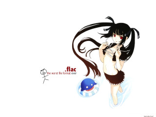 Girl wading bikini fluxus cat - a ball in front free wallpaper