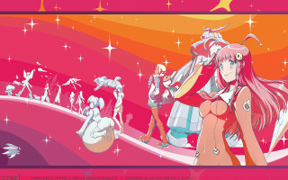 Longhair girl pinkoutfit aurora starrysky - other girl free wallpaper