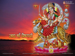 Hindu god tiger water sunset - a tiger free wallpaper for desktop