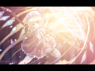 Anime girl sword star background - light effect free wallpaper