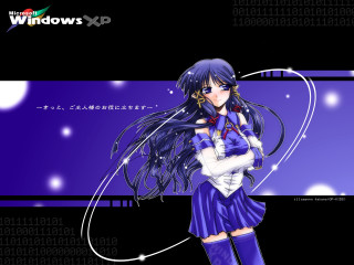 Anime girl purple background stars - a anime girl free wallpaper for desktop