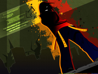 Man red yellow jacket skateboard - jacket free wallpaper