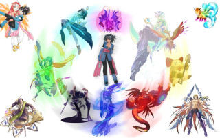 Anime wings group concept art - final free wallpaper for desktop