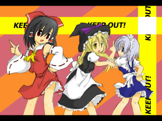 Anime maid girls keepout frills - the picture free wallpaper