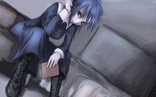 Eizan kikukawa anime gothic sitting - a briefcase free wallpaper