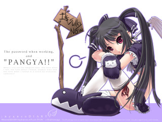 Girl black hair sitting sign - angry free wallpaper for desktop