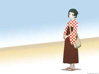 Desert woman checkered coat hands - coat free wallpaper