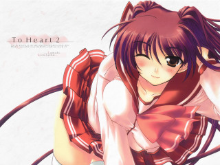 Girl cat ears bowtie school - her hand behind her back free wallpaper