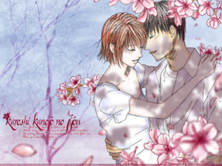 Kawaii hanami couple cherry blossoms - the picture free wallpaper