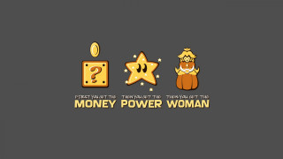 Money power woman logo design - feminist free wallpaper