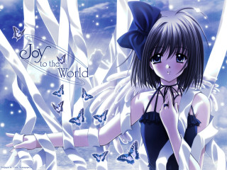 Girl blue hat butterflies night - a blue hat free wallpaper