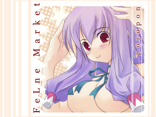 Cartoon girl purple hair blue 2 - claire falkenstein free wallpaper