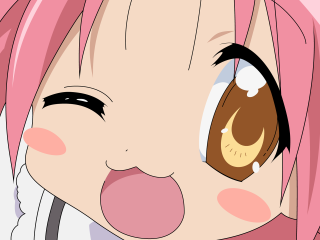 Pink haired vtuber closed eyes - a close up of a person free wallpaper