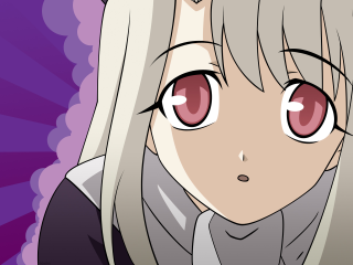 Anime girl blonde redeyes purple - ayo free wallpaper for desktop