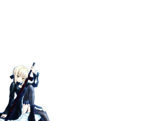 Woman sitting gun sword blonde - her hand and a sword free wallpaper for desktop