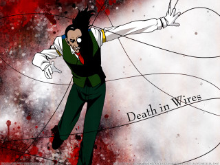 Death wires suit blood spatter - wire free wallpaper