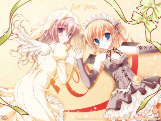 Anime girls white dresses angel - white dress free wallpaper