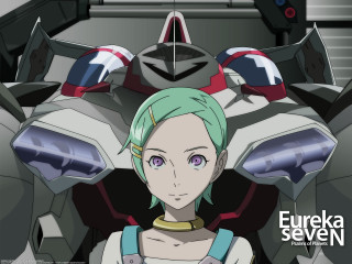 Eureka greenhair robot suit poster - eizan kikukawa free wallpaper for desktop