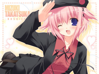 Anime girl pink hair black 2 - a black hat free wallpaper