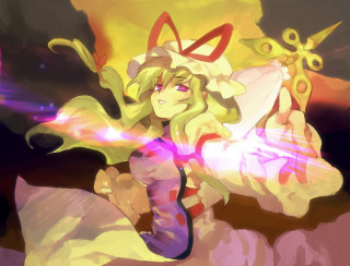 Woman sword light hologram blonde - shining behind her free wallpaper