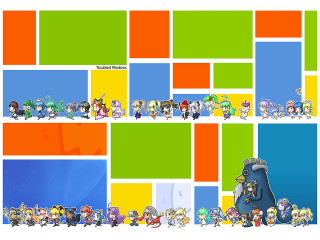 Epic puzzle group cartoon characters - epic scale free wallpaper