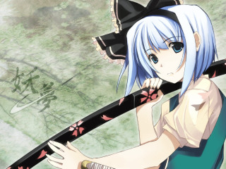 Alice prin ghost sword blue - free gaming wallpaper