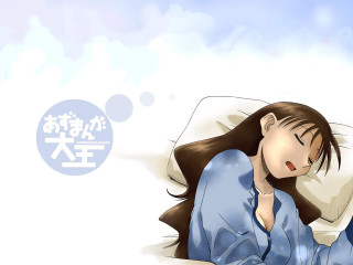 Woman bed thoughtbubble ayako rokkaku - bed free wallpaper