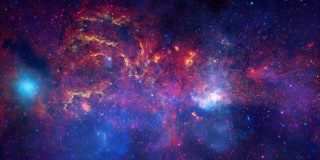 Colorful space stars dust purple - a colorful space free wallpaper