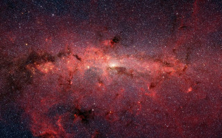 Large star cluster bright red 2 - free stars wallpaper