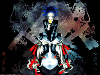Blue hair vanitas giantess city - blue hair free wallpaper