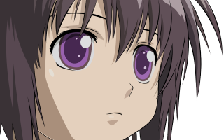 Anime girl purple eyes black - purple eye free wallpaper