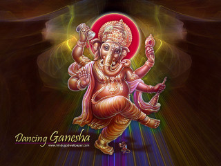 Ganesha red circle head neck - a red circle free wallpaper for desktop