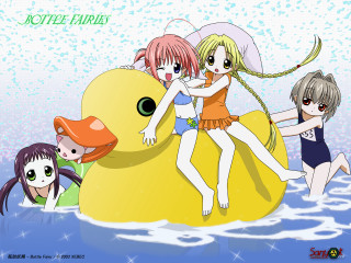 Girls rubberduck water manga promotional - a group of girls free wallpaper
