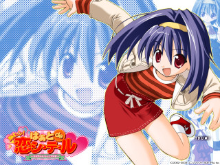 Girl sword blue background tennis - a cartoon character free wallpaper