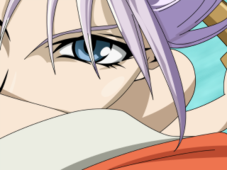 Anime purplehair blueeyes toothbrush lycoart - a toothbrush free wallpaper