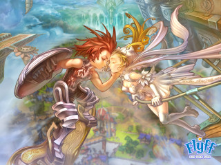 Anime couple kissing castle fantasy - final free wallpaper for desktop
