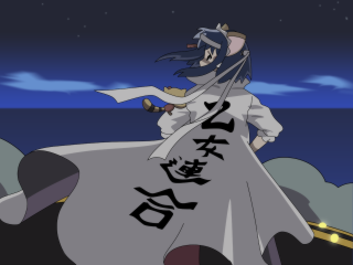 White dress man hill sword - his hand and a sky background free wallpaper