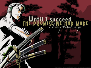 Zoro swordsman forest sunset katana - the back of the image free wallpaper