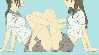 Amano giantess anime illusion schoolgirls - their leg free wallpaper