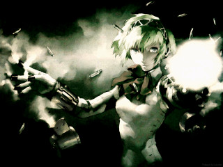 Woman gun smoke konpaku youmu - her hand and a gun free wallpaper for desktop