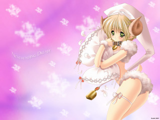 Anime sheep girl bell cherry - a bell free wallpaper