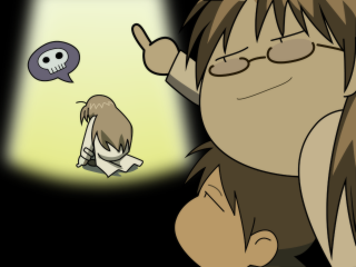 Cartoon character skull dark light - a light shining free wallpaper