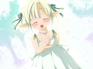 Girl dress cat ears sky - a necklace free wallpaper