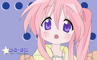 Anime pinkhaired girl star background - a anime girl free wallpaper