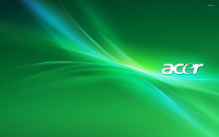 Green background white acr logo - swirl free wallpaper