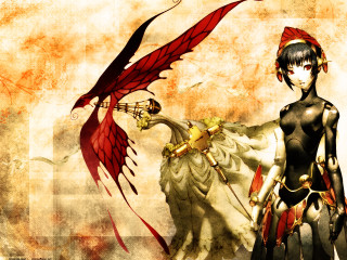 Gothic darkfantasy redbird woman egyptianoutdoors - a red bird free wallpaper for desktop