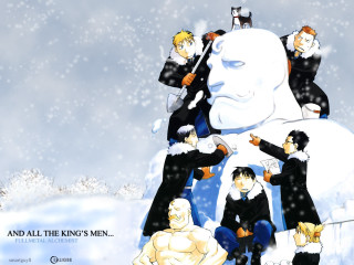 Snowman christmas winter manga boys - a caption free wallpaper for desktop